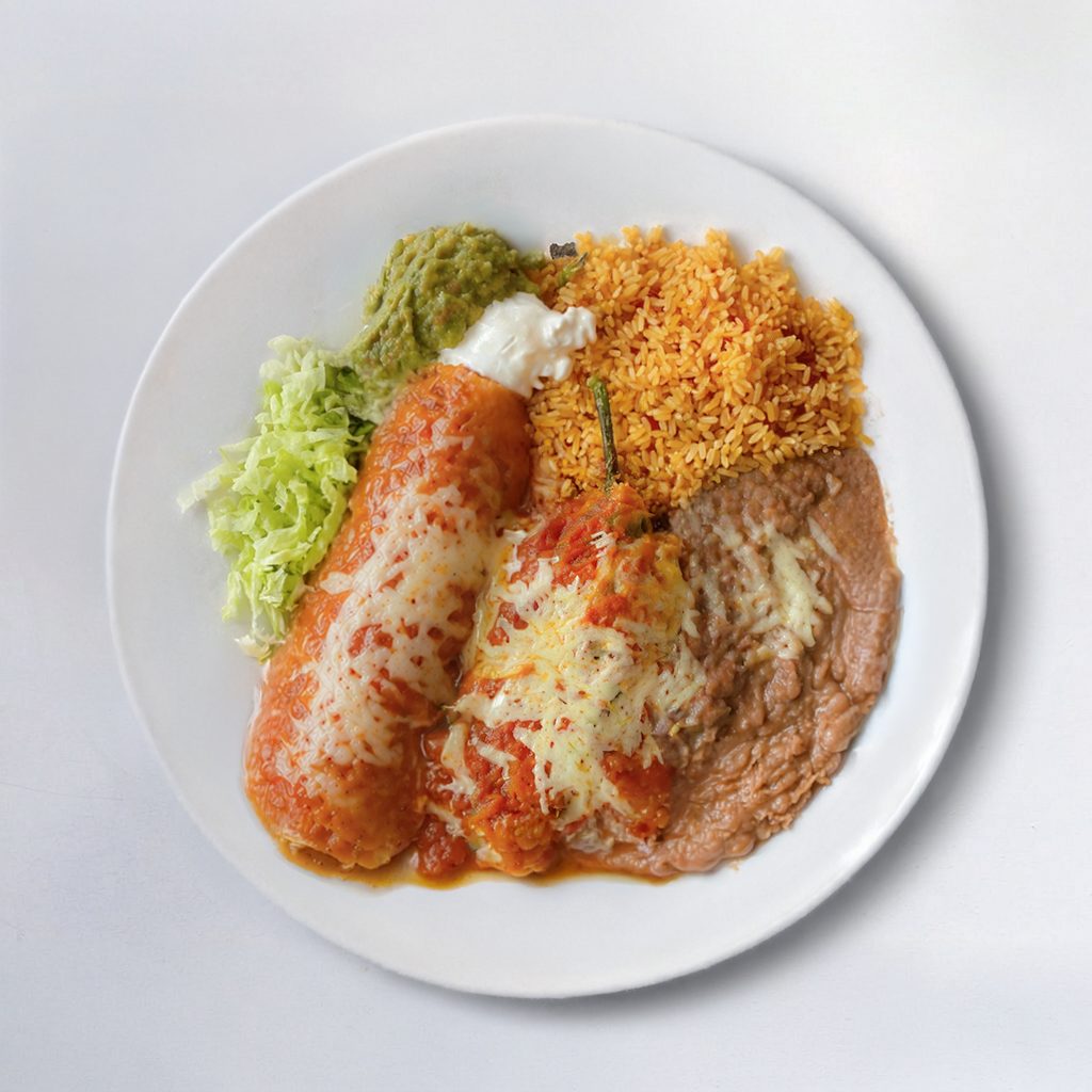 Enchilada y Chile Relleno Combo.