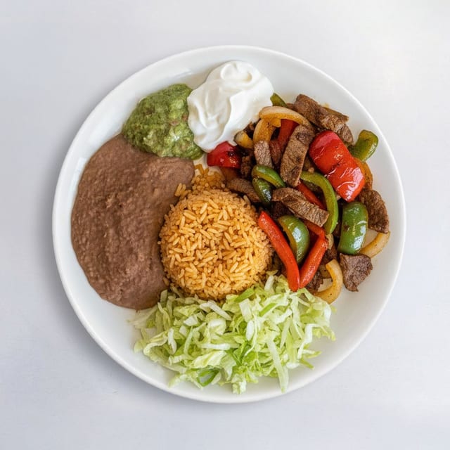 Camarones Fajitas Mexi-Plate.