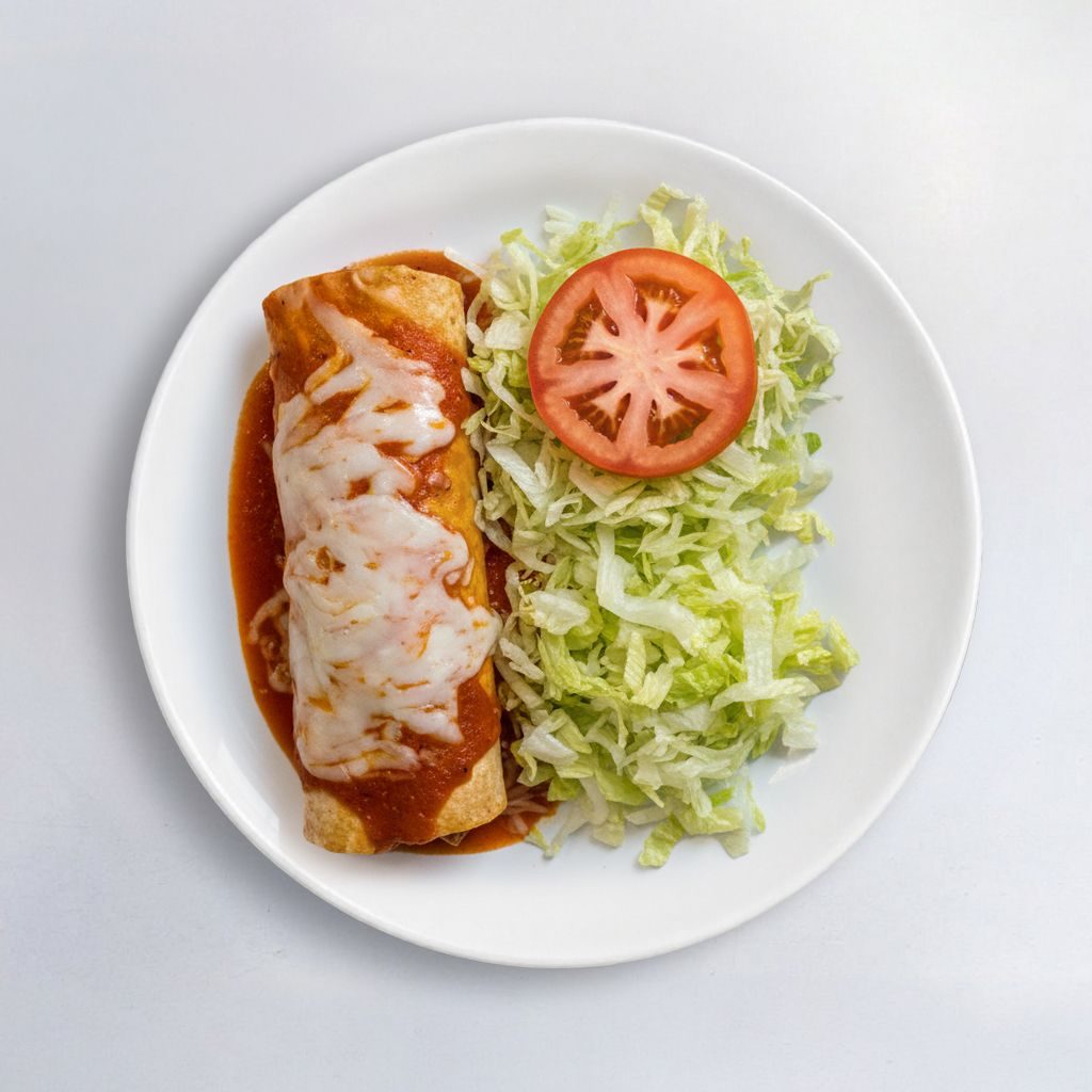 Enchilada a la Carta Con Carne.