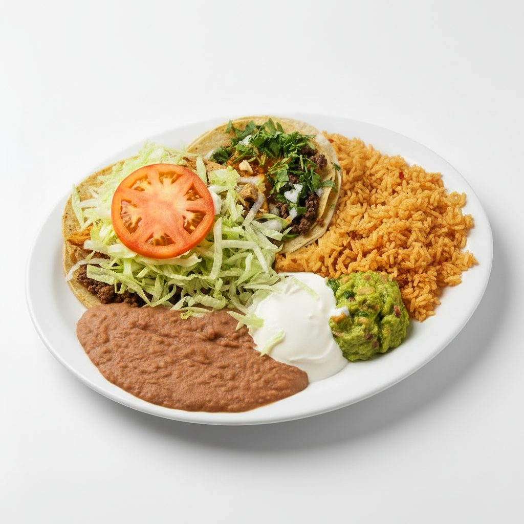Taco y Tostada Combo.