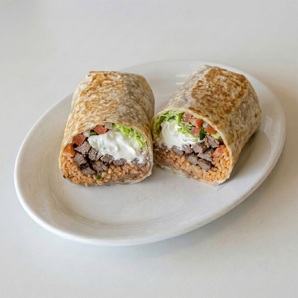 Burrito Super Carne Asada.